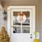 Glitzhome® 15" Fall Wood Round Word Sign Door Hanger